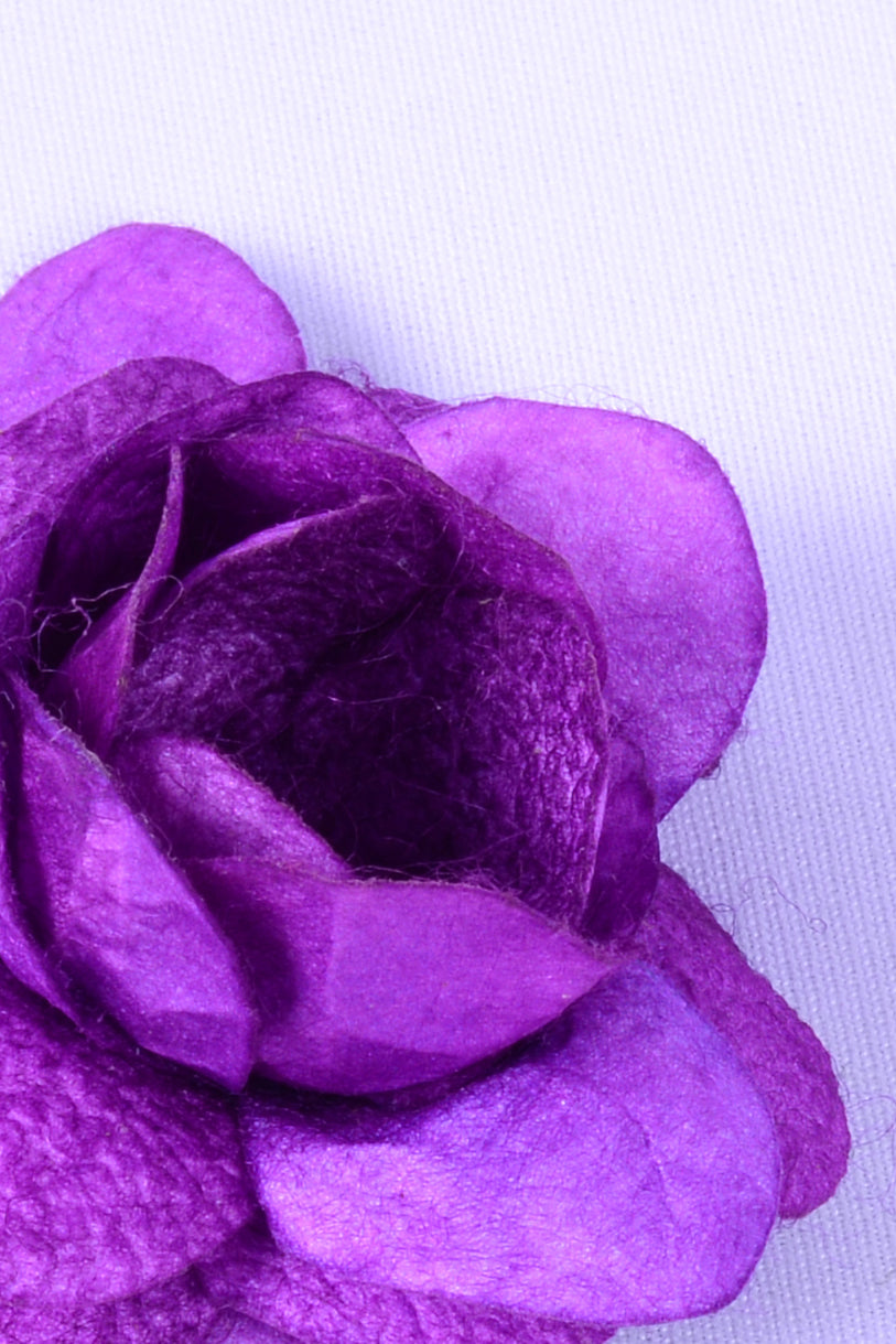 Purple Silk Cocoon Rose