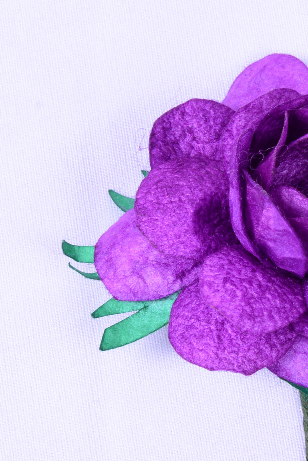 Purple Silk Cocoon Rose