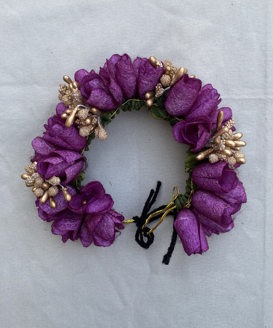 Purple Silk Cocoon Flower Veni