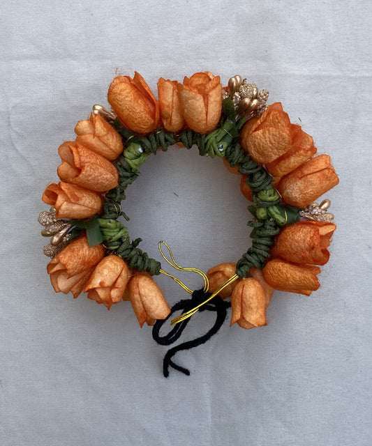 Orange Silk Cocoon Flower Veni
