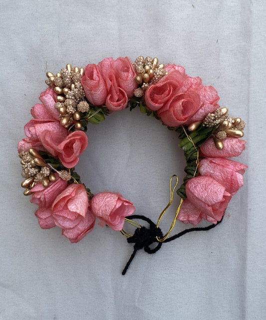 Light Pink Silk Cocoon Flower Veni