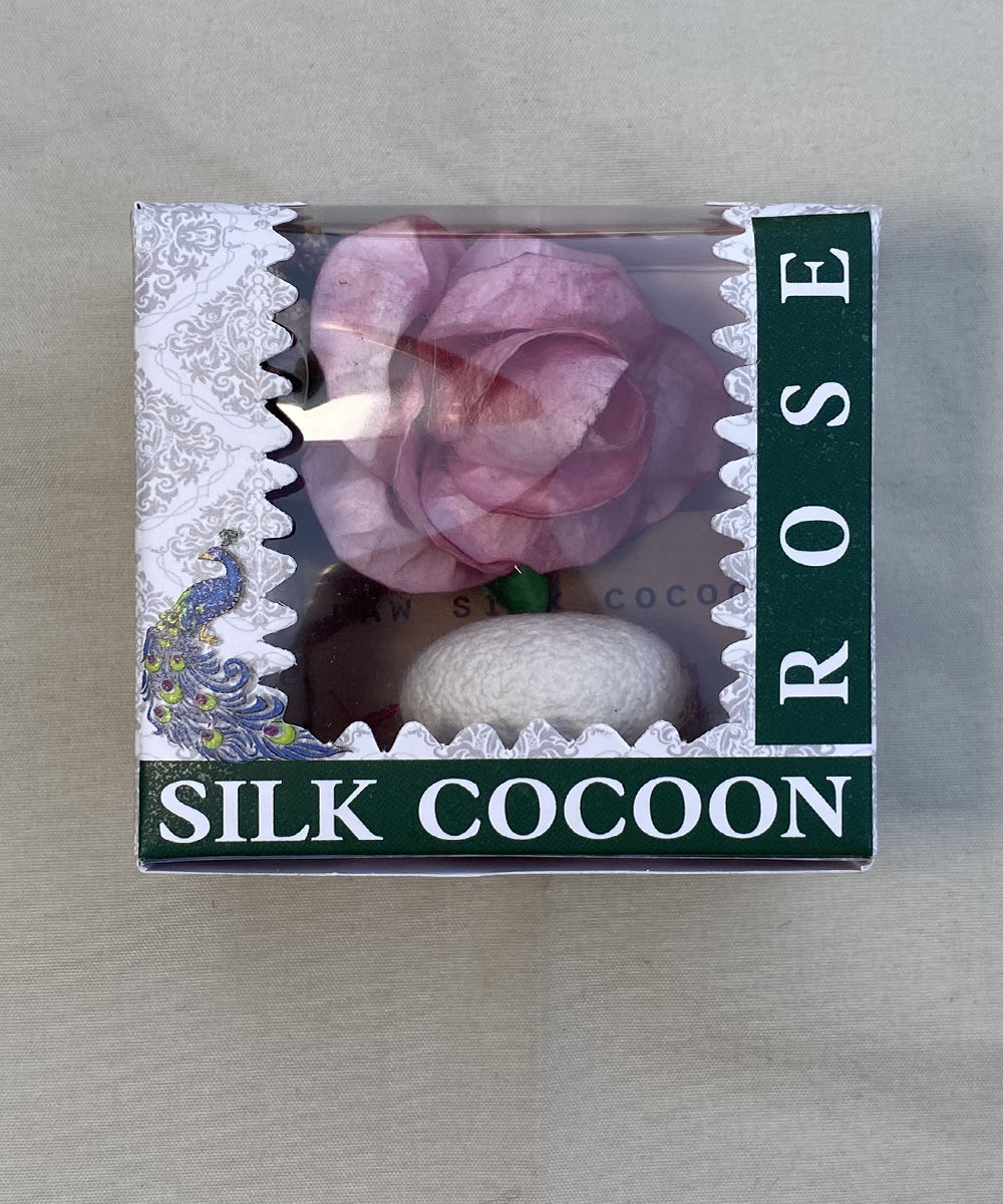 Light Pink Silk Cocoon Rose